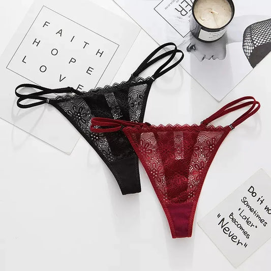 StrapLure – Cut-Out Lace T-Thong