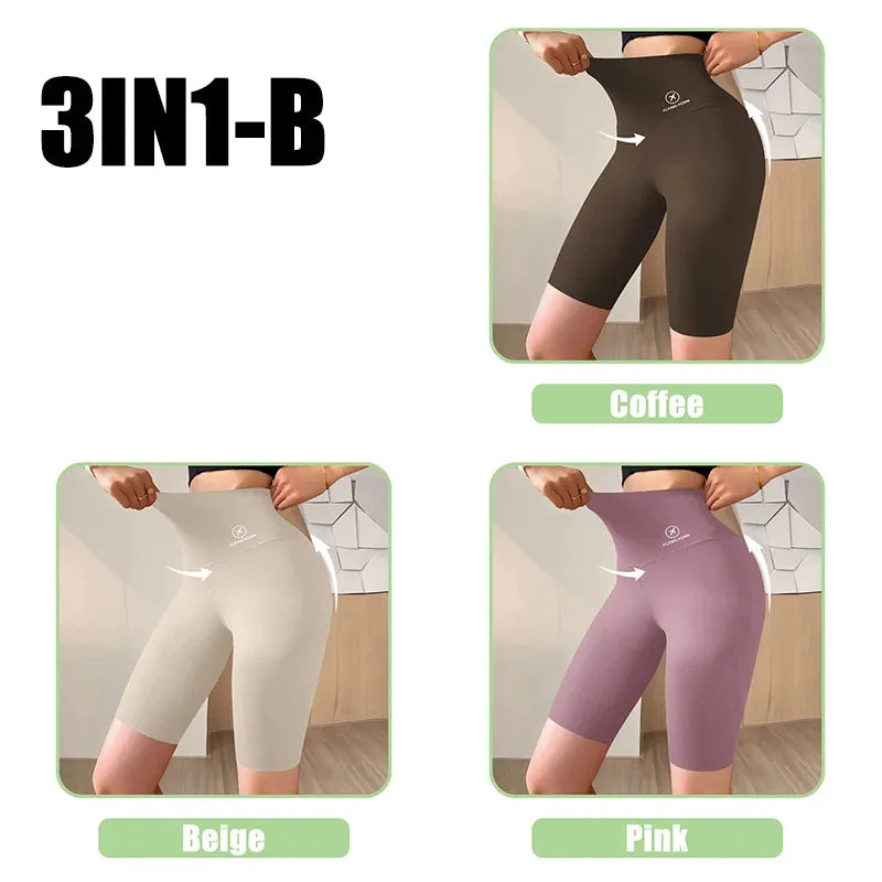 High Waist Push-Up Sports Shorts – Stretchy Gym & Yoga Bottoms for Women
