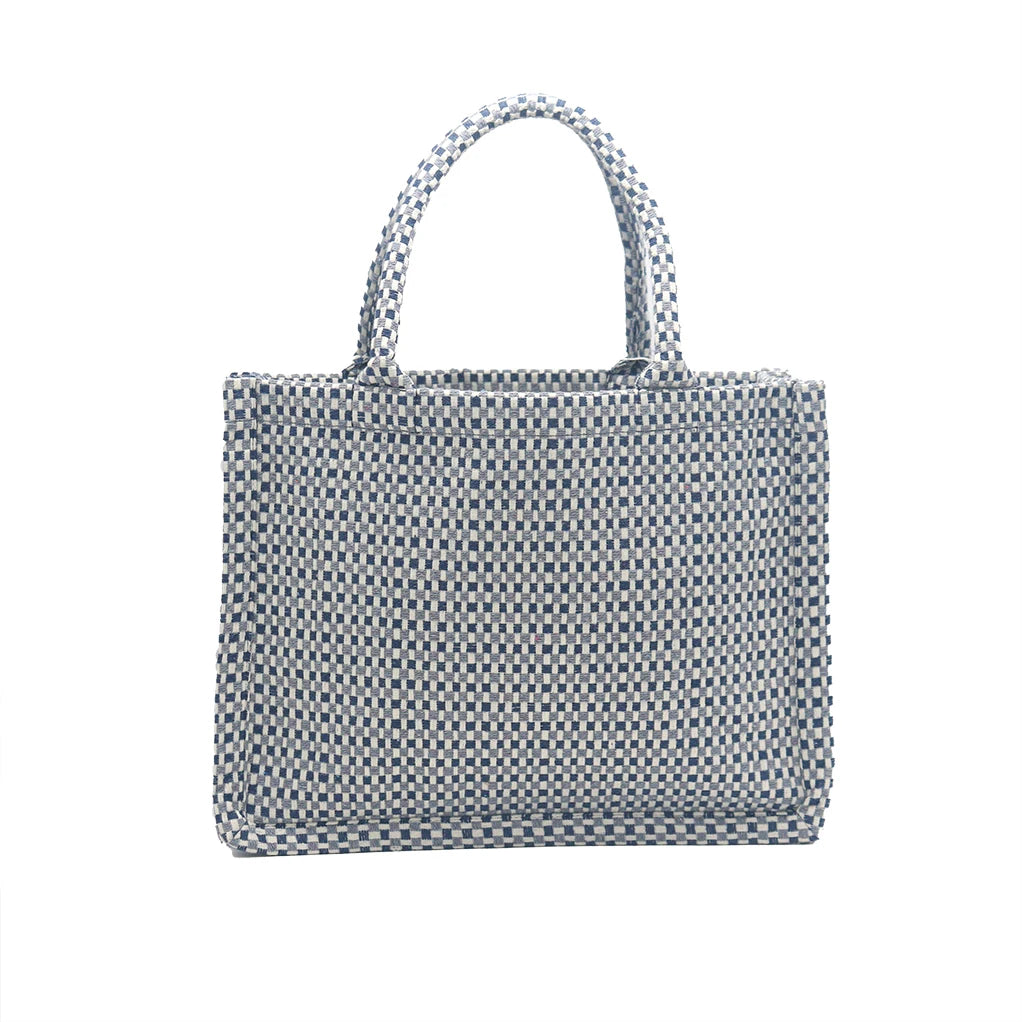 EcoPlaid – Woven Reusable Large Capacity Shoulder Bag