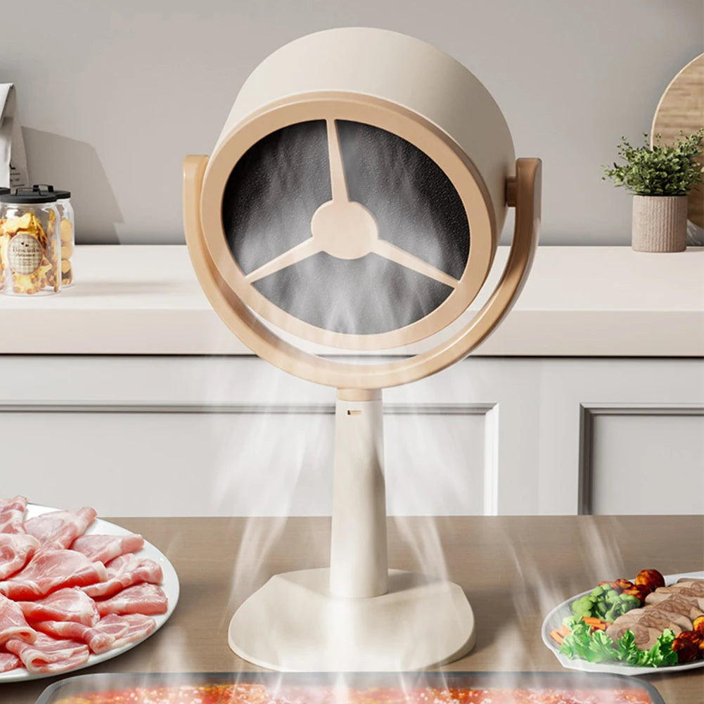 USB Desktop Range Hood – Adjustable Suction Exhaust Fan for Indoor Cooking & BBQ