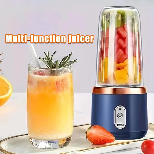 Portable USB Double-Cup Juicer – Electric Smoothie & Milkshake Blender