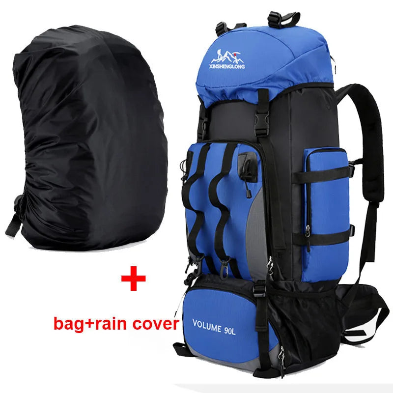 90L Waterproof Hiking & Camping Backpack – Large Outdoor Trekking Rucksack