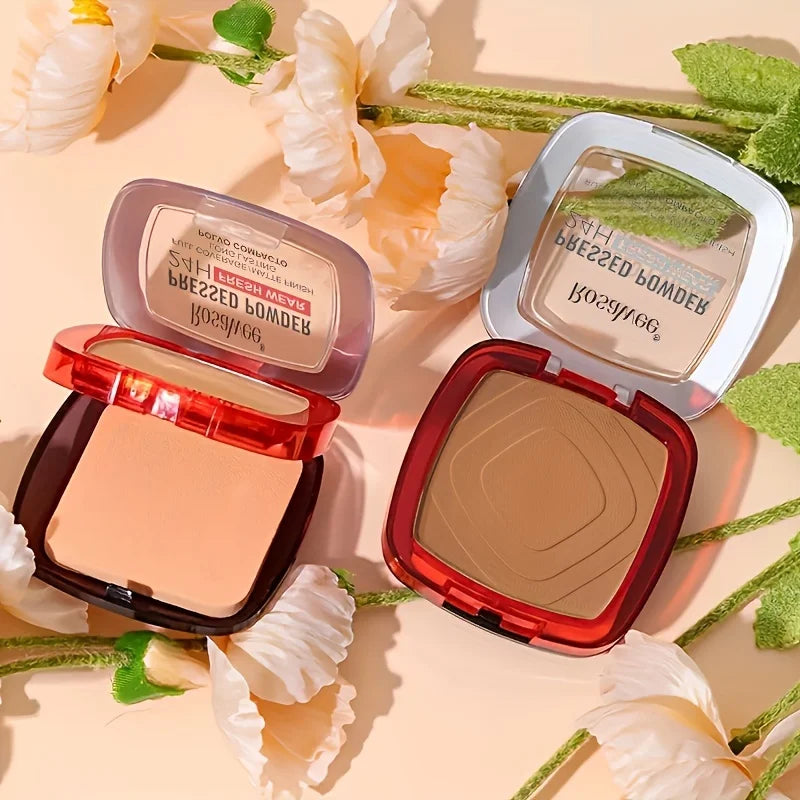 Matte Full-Coverage Pressed Powder Foundation – 24H Fresh Wear
