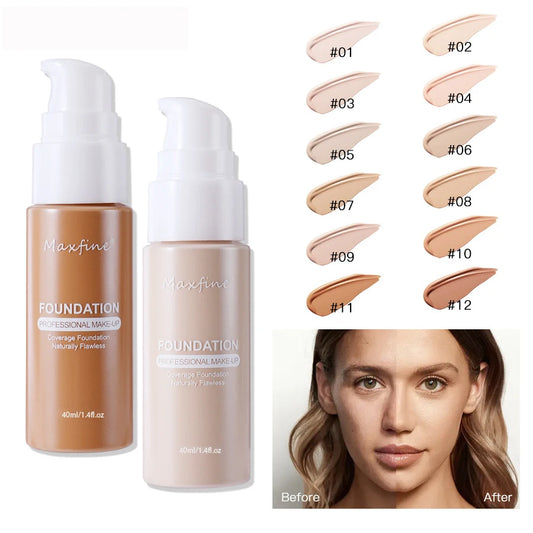 Liquid Foundation & Concealer – Waterproof & Sweat-Resistant