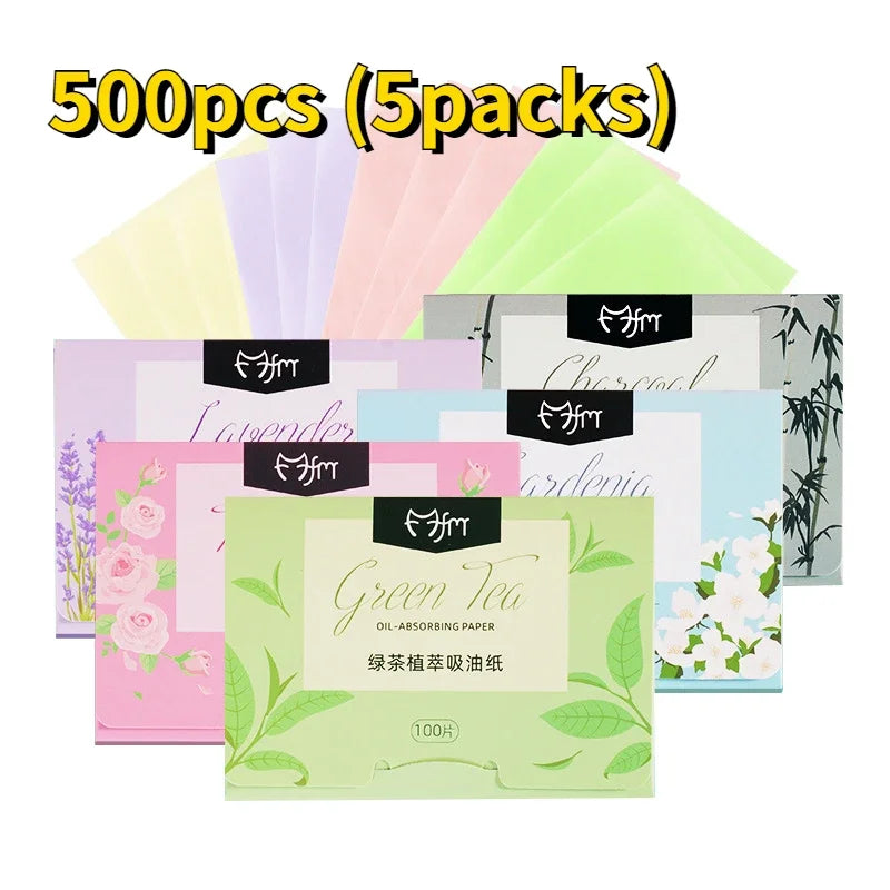Face Wipes – Oil-Absorbing Blotting Sheets (5 Boxes)