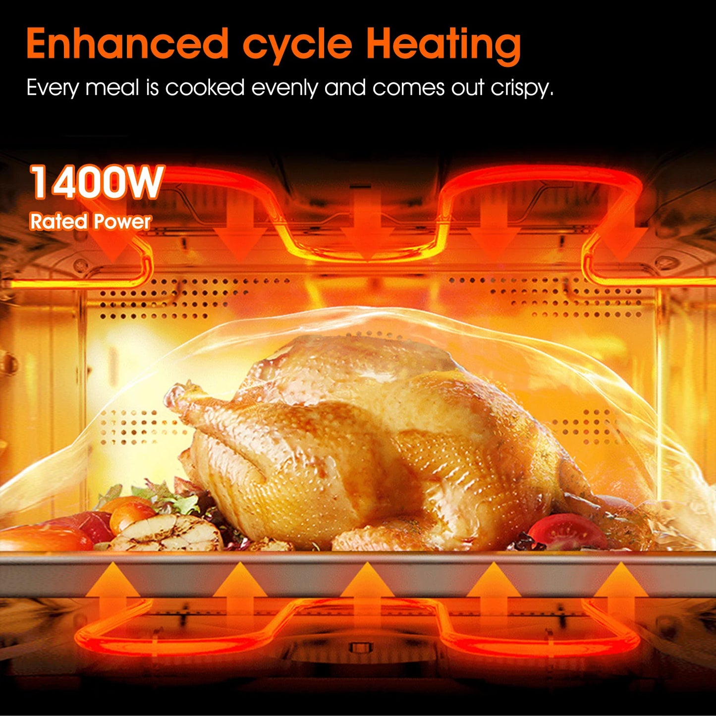 6QT Air Fryer – Digital Oilless Cooker with Window