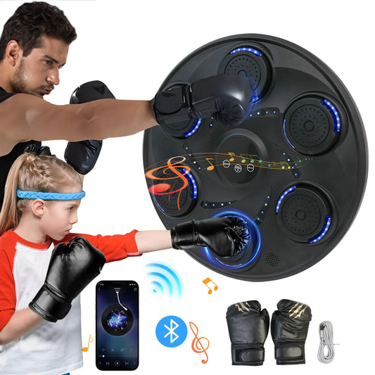 Electronic Wall-Mounted Boxing Trainer with Gloves