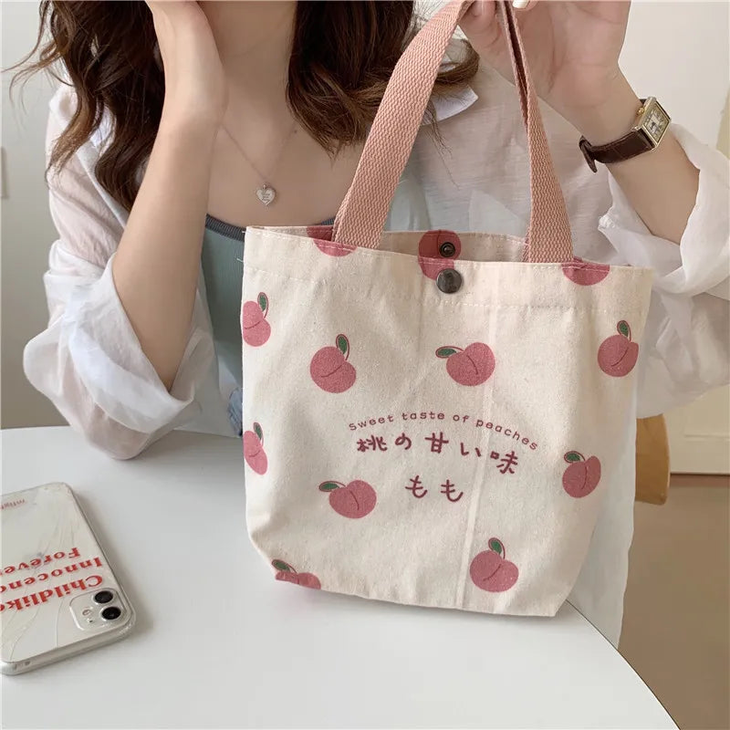 Lunch Tote – Mini Canvas Bag for Food & Daily Use