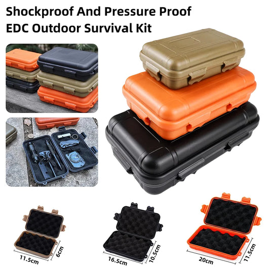 Waterproof Outdoor Survival Storage Box – S/L/XXL Sealed Travel Container