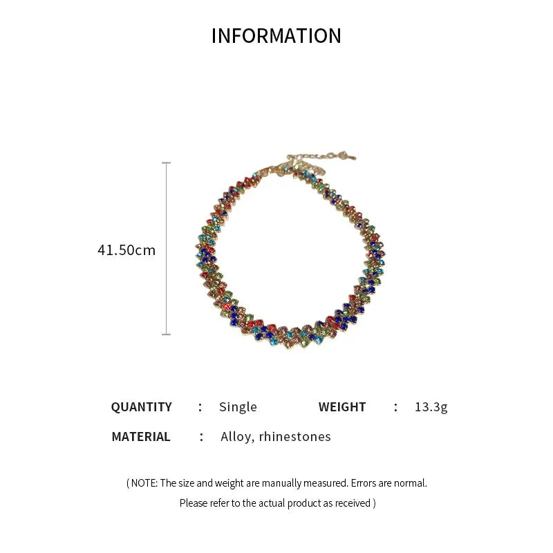 GlamGleam – Luxury Rhinestone Crystal Choker Necklace
