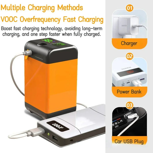 Portable Camping Shower Pump – Electric Outdoor Shower with Digital Display & IPX7 Waterproof