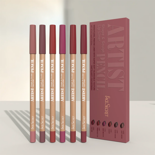 Face Secret Matte Lip Liner Set – Precise & Soft Blendable