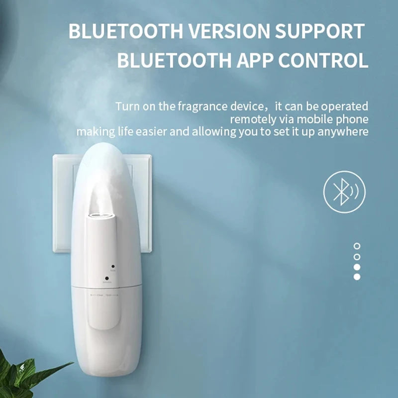 Plug-In Bluetooth Scent Diffuser – Wall-Mounted Electric Aroma Diffuser for Home & Hotel