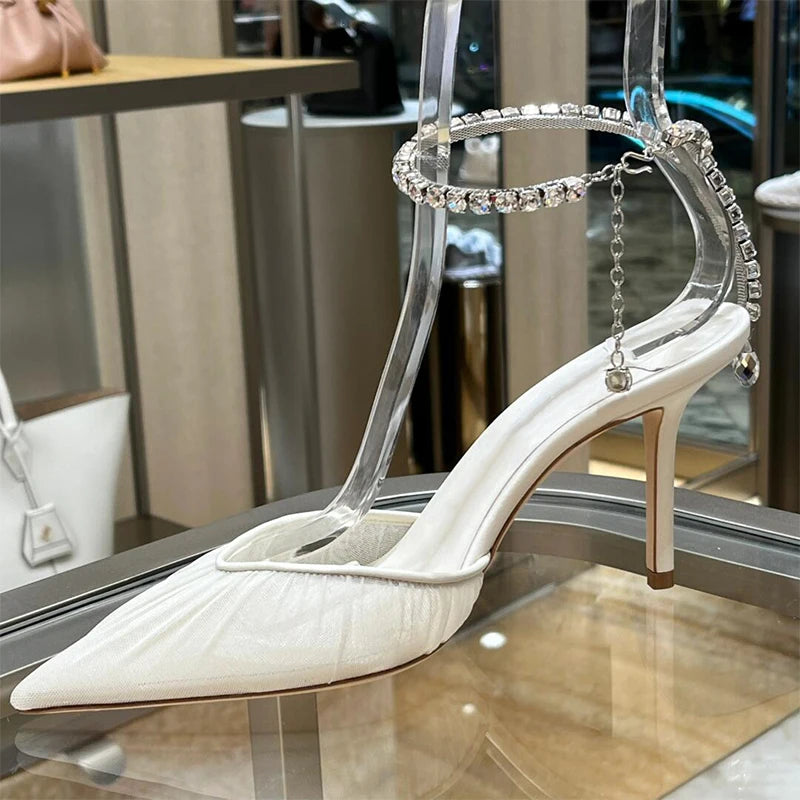 DiamondMist 2025 – Mesh Chain Baotou Heels