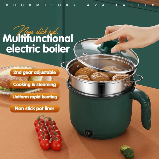 1.5L Mini Multifunction Electric Cooking Pot – Non-Stick Rice Cooker & Hot Pot
