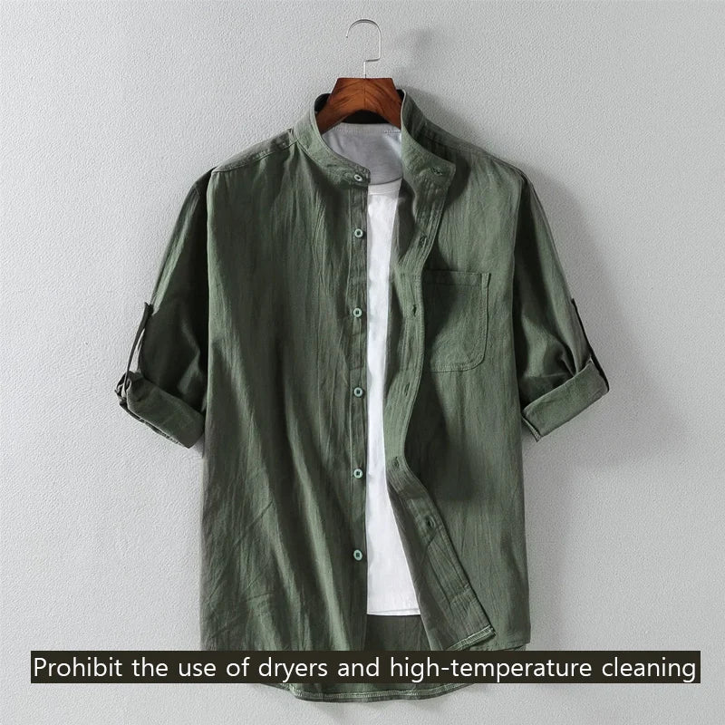 StandEdge – Mid-Sleeve Fashion Shirt for Men