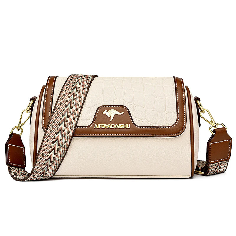 StonePU – Small Square PU Leather Crossbody Satchel