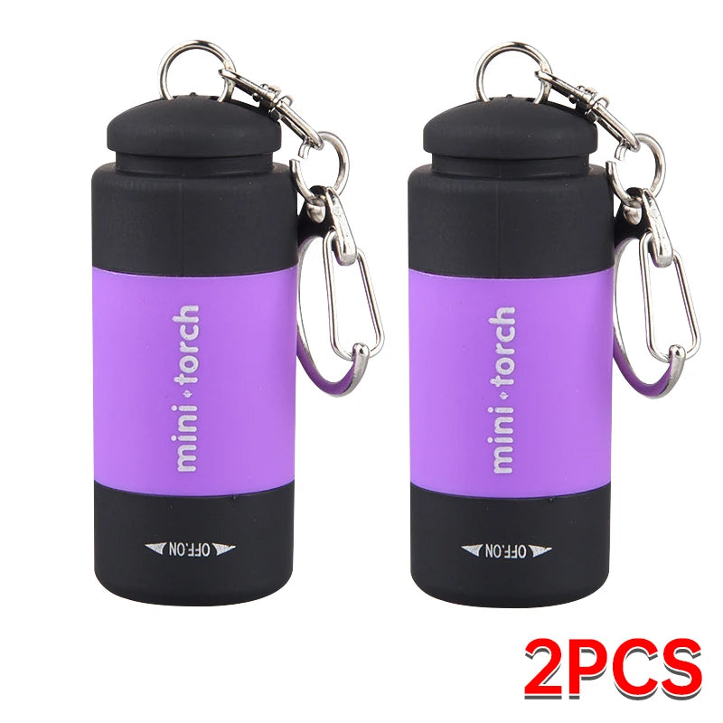 Rechargeable LED Keychain Flashlight – Mini Pocket Light for Outdoor & Emergency Use