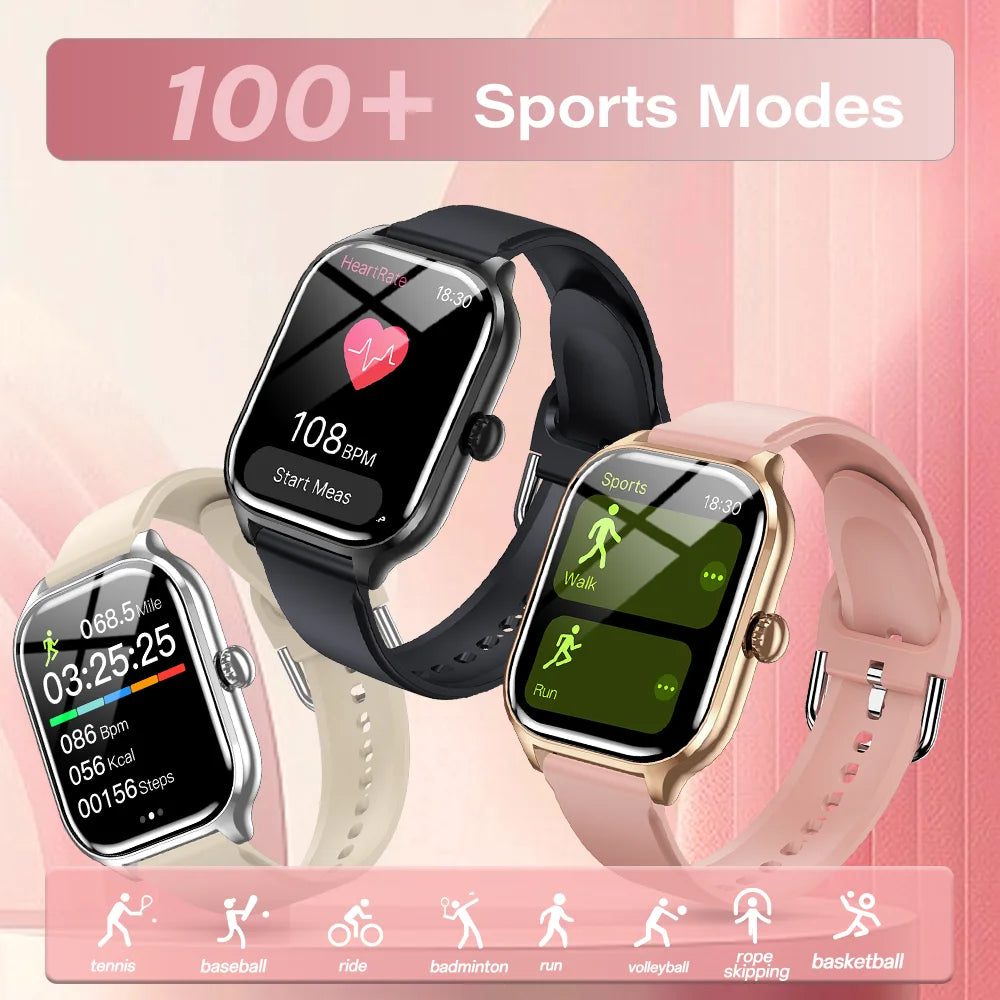 LAXASFIT ProCall – Smartwatch with Voice Call & Health Tracking