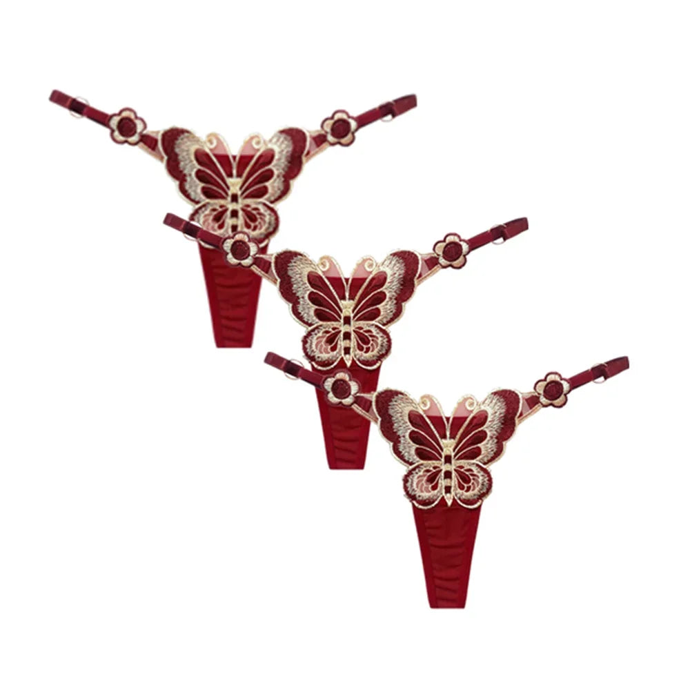 3-Pack Peach Buttock G-String – Adjustable Low-Waist Seamless Thongs