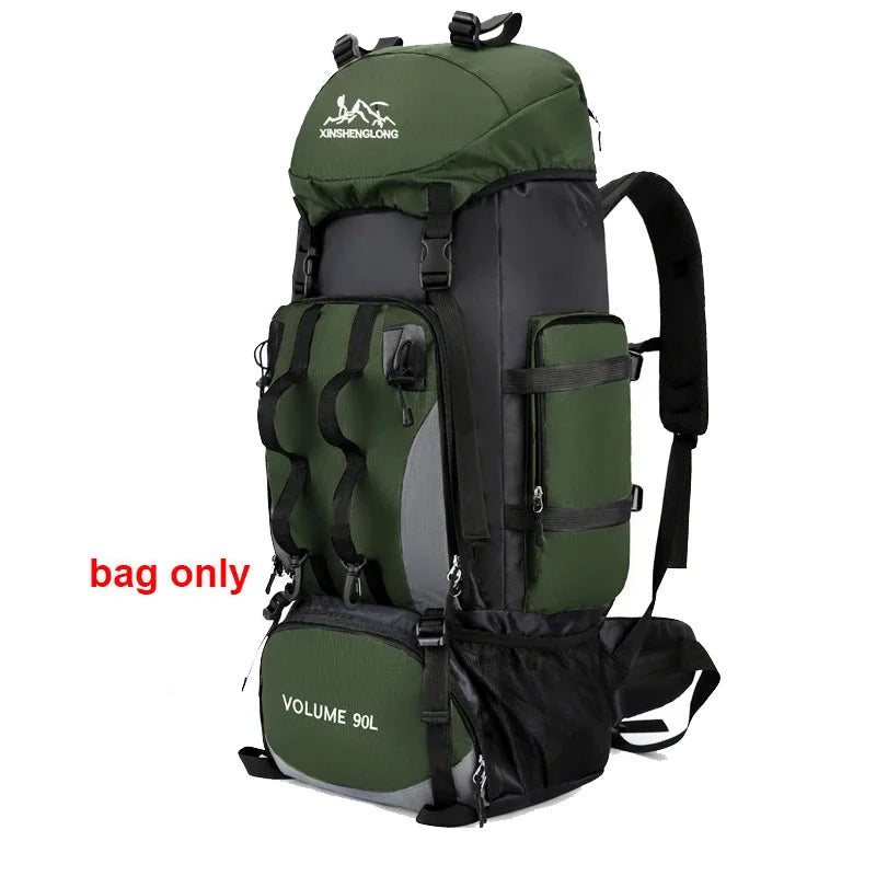 90L Waterproof Hiking & Camping Backpack – Large Outdoor Trekking Rucksack