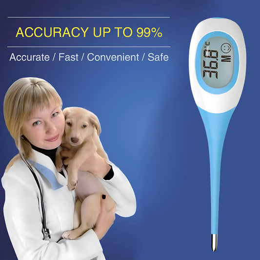Professional LED Pet Thermometer – Safe Electronic Vet Tool for Dogs & Cats