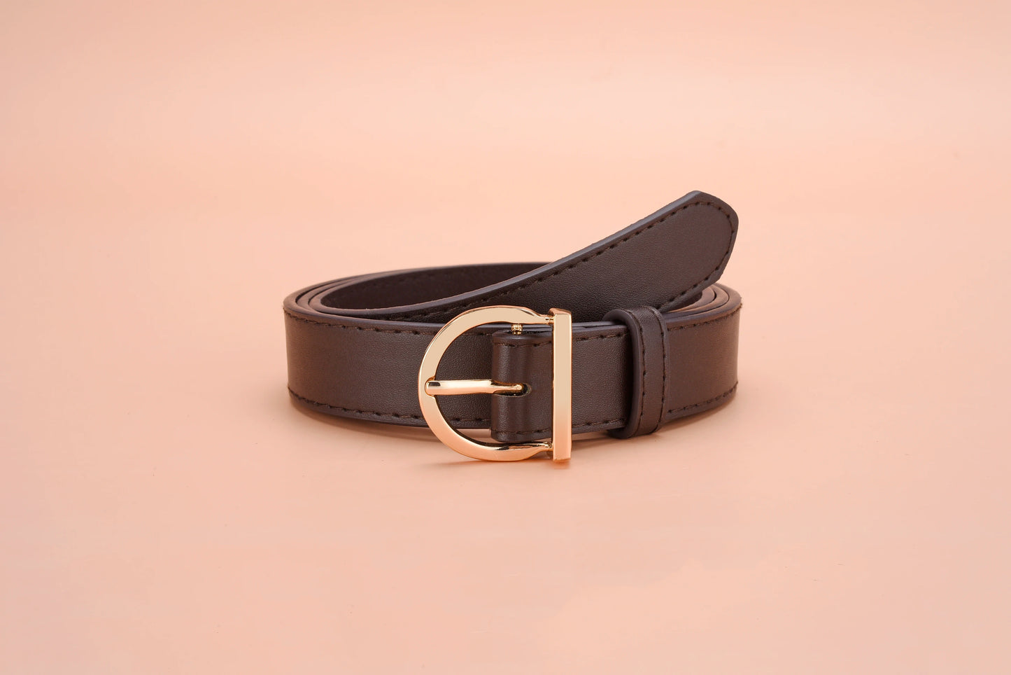 Women’s Slim PU Leather Belt – Fashion Pin Buckle for Jeans & Dresses
