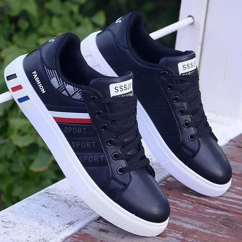 AirStride – Men’s Lightweight PU Leather Casual Sneakers