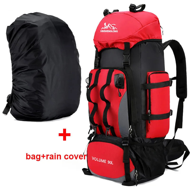 90L Waterproof Hiking & Camping Backpack – Large Outdoor Trekking Rucksack