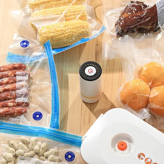 Portable Electric Air Pump – USB Rechargeable Mini Vacuum Sealer for Food & Storage Bags