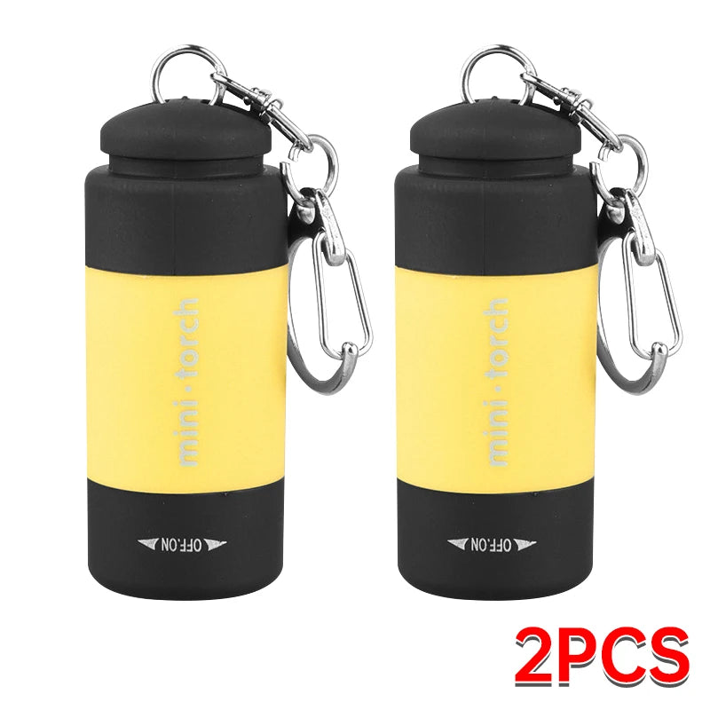 Rechargeable LED Keychain Flashlight – Mini Pocket Light for Outdoor & Emergency Use