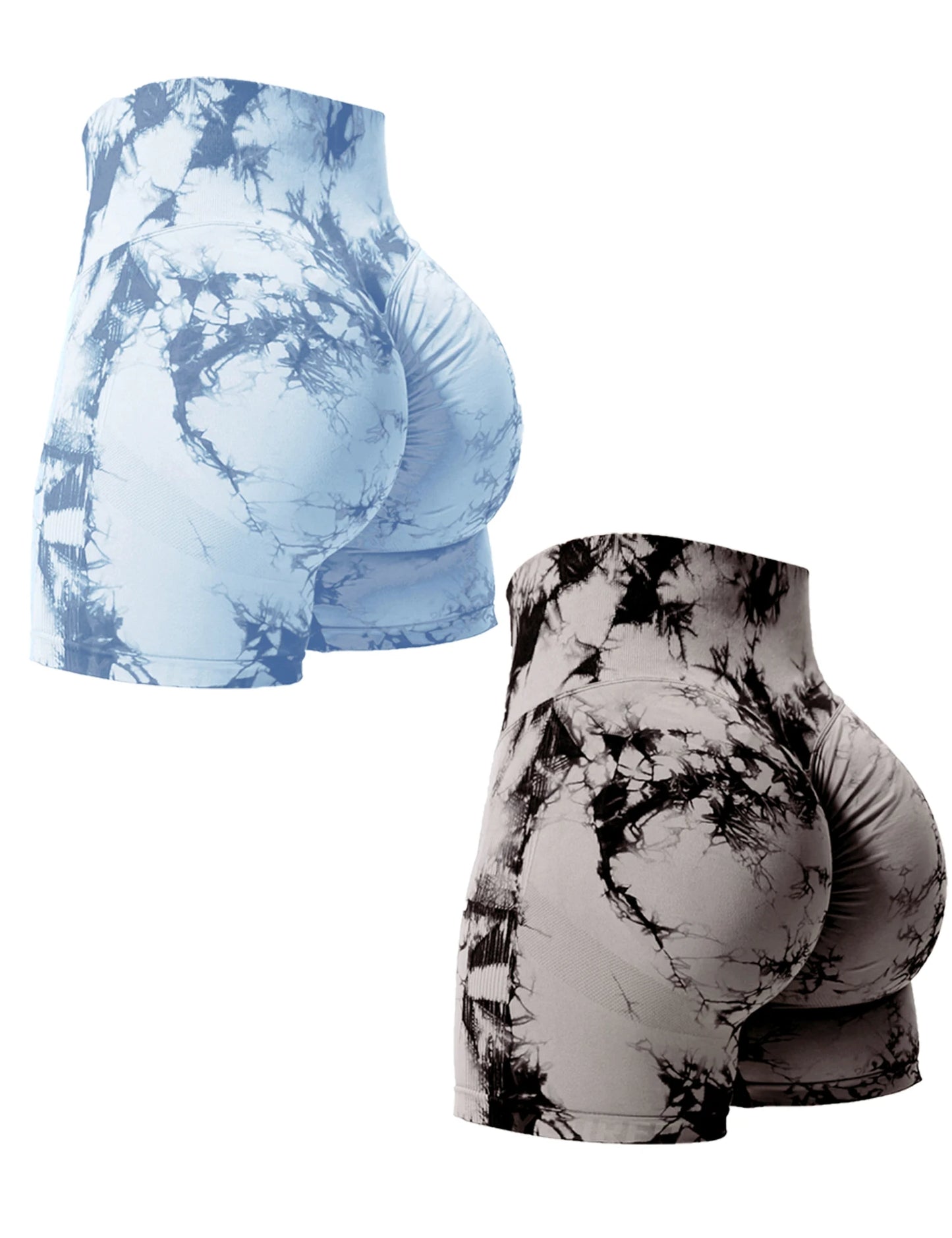 LiftDye – Women's Tie-Dye High-Waist Gym Shorts