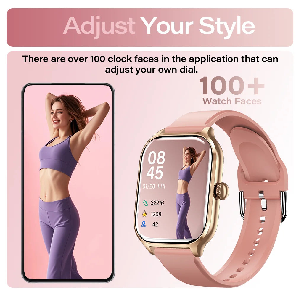 LAXASFIT ProCall – Smartwatch with Voice Call & Health Tracking
