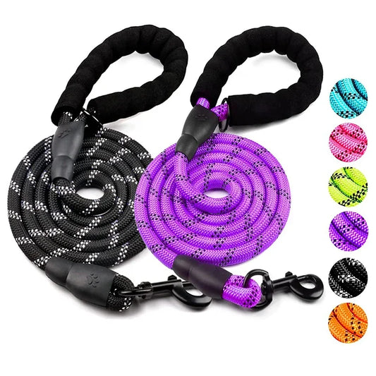 Reflective Strong Dog Leash – Durable Pull-Resistant Leash for Small to Large Dogs