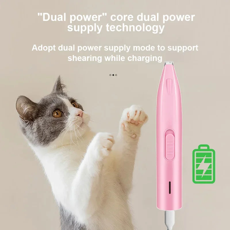 Professional Electric Pet Hair Trimmer – Precision Grooming for Paws, Ears & Butt