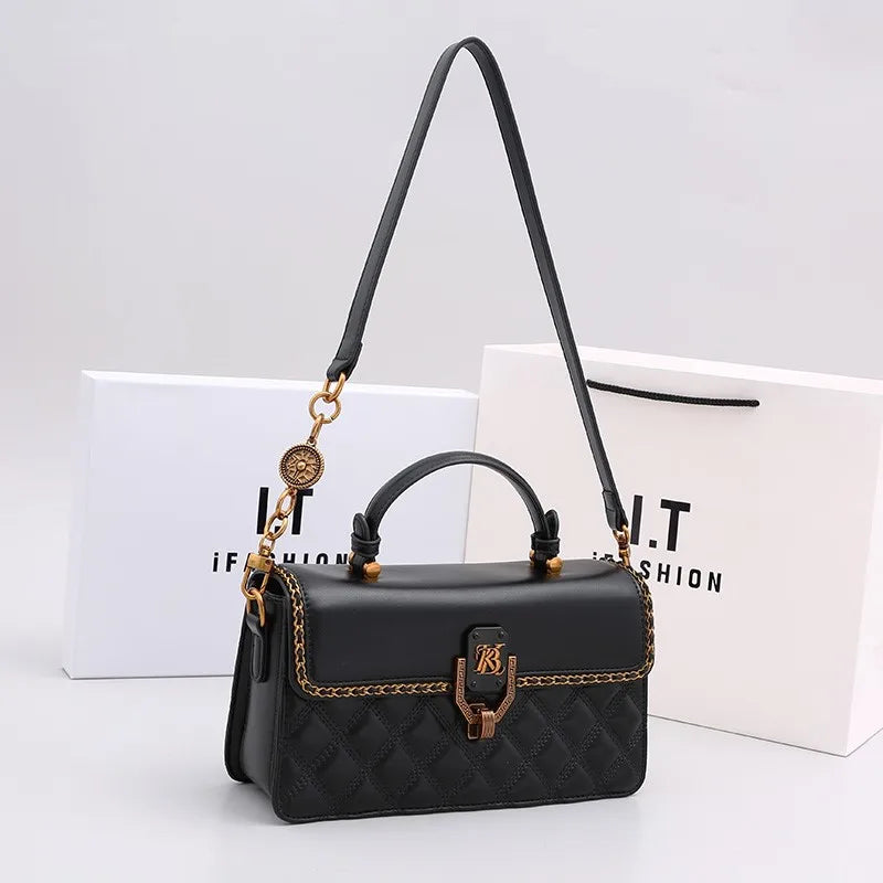 DiamondGrid – 2025 High-End Small Square Crossbody Bag