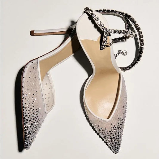 DiamondMist 2025 – Mesh Chain Baotou Heels