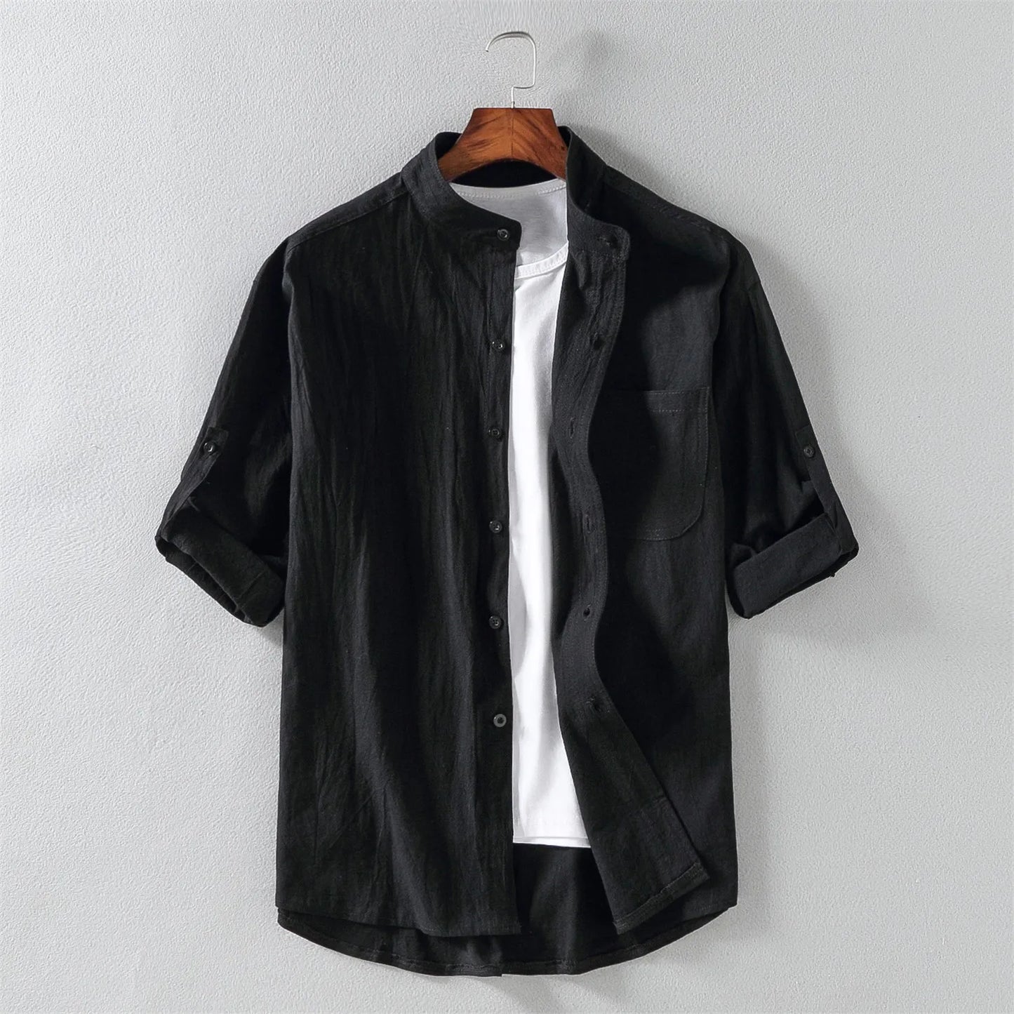 StandEdge – Mid-Sleeve Fashion Shirt for Men