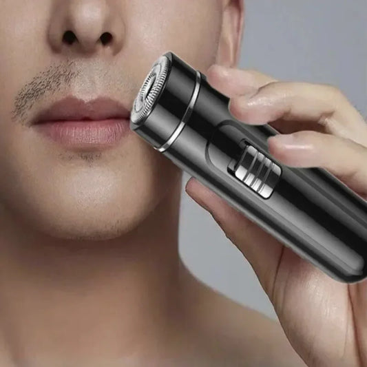 Compact USB Rechargeable Electric Razor for Men – Wet & Dry Shaving