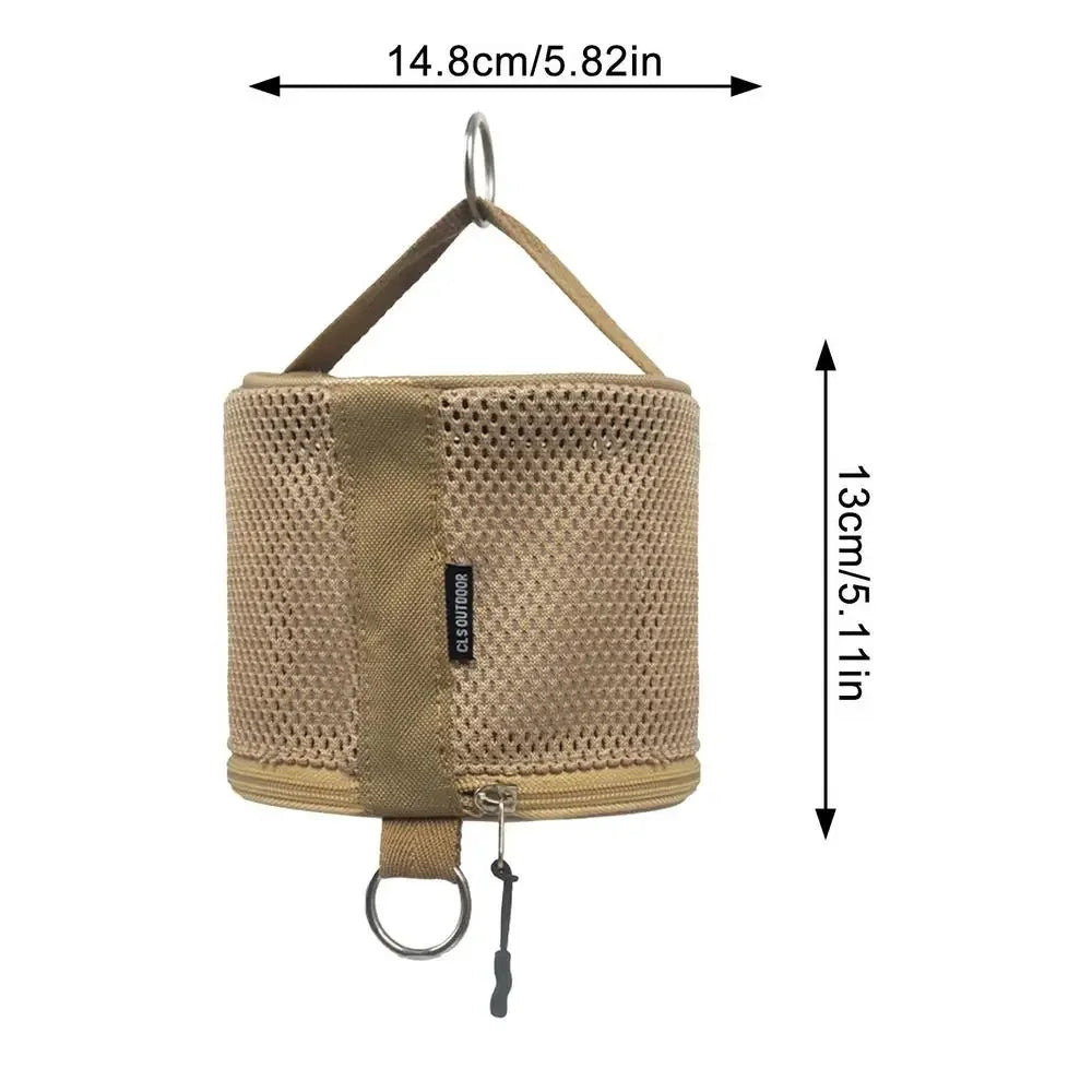 Portable Camping Tissue Holder – Hanging Roll Paper Storage Bag with Hook