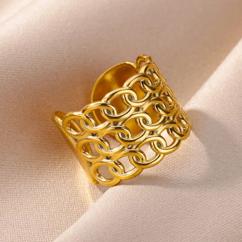 EternaGold – 316L Stainless Steel Couple Rings