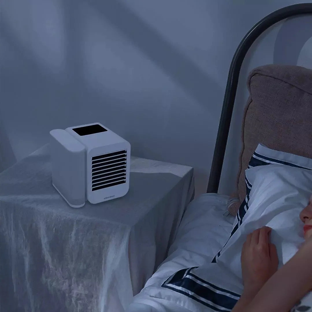 Microhoo Mini Air Conditioner – 1000ML Portable Cooler, Humidifier & Aromatherapy Diffuser