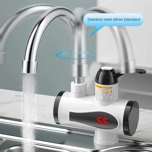 Instant Electric Water Heater Tap – Tankless Hot & Cold Kitchen Faucet