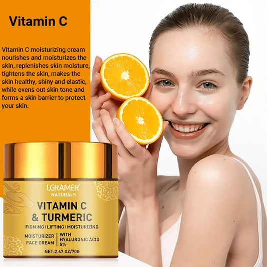 GlowBalance – Turmeric & Vitamin C Face Cream with Retinol & Hyaluronic Acid