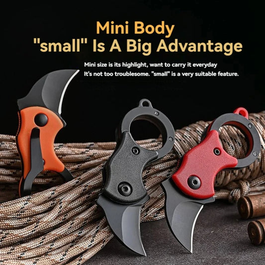 Mini Keychain Pocket Knife – Stainless Steel EDC Blade with Chain