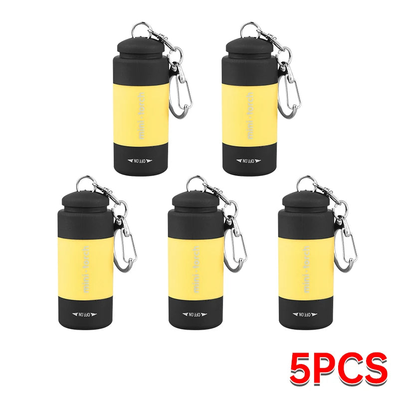 Rechargeable LED Keychain Flashlight – Mini Pocket Light for Outdoor & Emergency Use