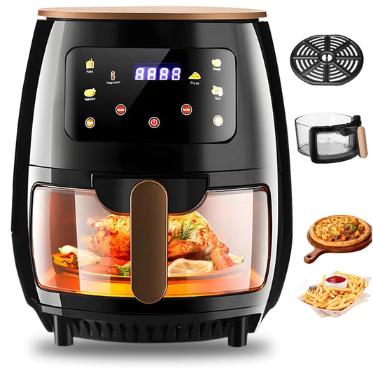 6QT Air Fryer – Digital Oilless Cooker with Window