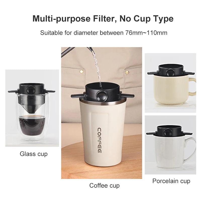 Coffee Dripper – Portable Reusable Filter for Coffee & Tea