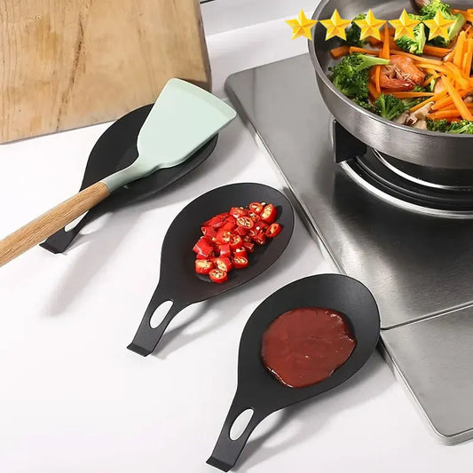 Spoon Rest – Heat-Resistant Silicone Utensil Holder