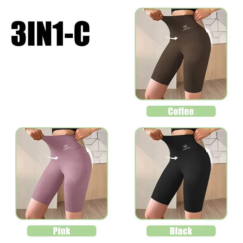High Waist Push-Up Sports Shorts – Stretchy Gym & Yoga Bottoms for Women